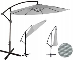 TRENDIE Záhradný slnečník Sunny - svetlo sivý 300cm