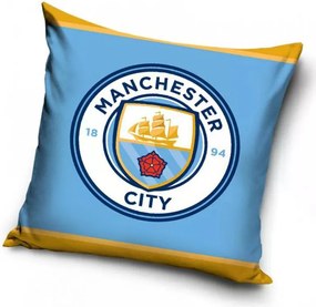 Carbotex Obliečka na vankúšik 40x40 cm - Manchester City "Logo"