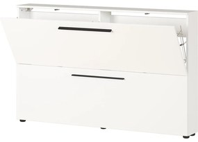 Biela závesná skrinka na topánky Utah - Germania