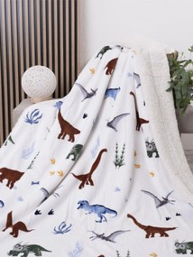 Baránková deka mikroplyš Exclusive 150 × 200 cm – Dinosaury
