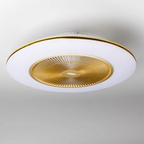 Brilagi - LED Stmievateľné svietidlo s ventilátorom AURA LED/38W/230V zlatá + DO