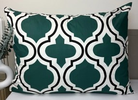 INTERMEDIC SK Bavlnená obliečka na vankúš Zelený Ornament 45x65 cm – 100 % bavlna
