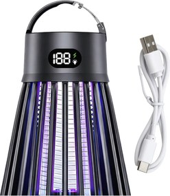 Lean Elektrická lampa na komáre s UV svetlom - čierna
