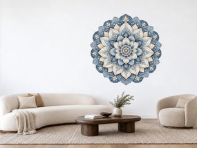 Modrá mandala arch 46 x 46 cm