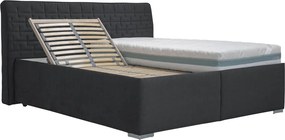 Posteľ Rita 180x200 cm, antracitová látka