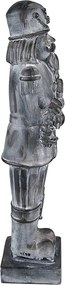 Dekorace louskáček na ořechy Šedá 15*11*47 cm - 15*11*47 cm