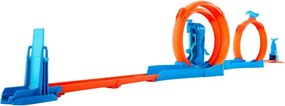 Stavebnica Hot Wheels Track Creator Triple Looping Set Mattel JDW39