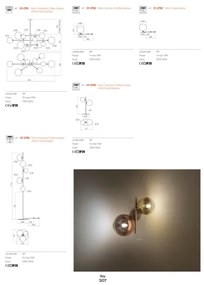 Redo 01-2784 - Stolná lampa ROY 2xG9/10W/230V
