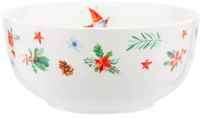 Altom Porcelánová miska Winter Gnomes 14 cm, 600 ml
