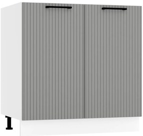 Skrinka do kuchyne  Kate d80 šedá mat