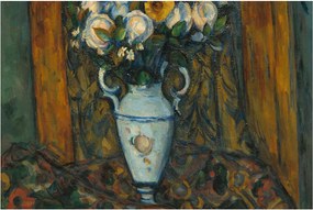 Obraz - Paul Cézanne, Vase of Flowers, reprodukcia (90x60 cm)