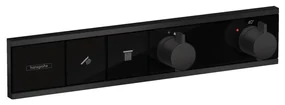 Hansgrohe RainSelect, batéria pod omietku na 2 spotrebiče, čierna matná, HAN-15380670