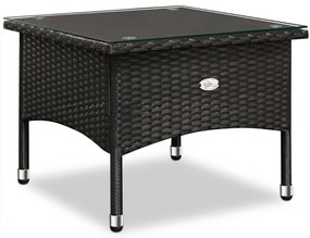 InternetovaZahrada - Ratanový stolík / čajový stôl - 50 x 50 x 45 cm