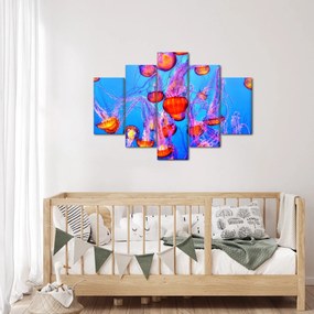 Obraz medúz v mori (150x105 cm)