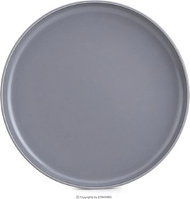 Jídelní sada talířů pro 6 osob VICTO 24 ks bílá/šedá/černá