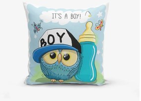Detská obliečka na vankúš 43x43 cm Boy Owl – Mila Home