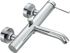 Invena Dropia, nástenná vaňová batéria, chrómová, INV-BW-15-001-J