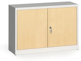 Alfa 3 Zvárané skrine s lamino dverami, 800 x 1200 x 400 mm, RAL 7035/breza
