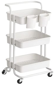 Pojazdný regál Flurry biely