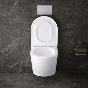 BPS-koupelny Závesná WC misa so SoftClose sedadlom HYD-4665, biela