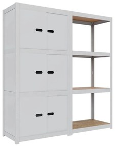 Kovová policová zostava so skrinkovým modulom AR Style D-Carbon