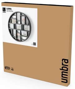 Čierny plastový rámček na stenu Luna – Umbra