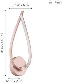 Eglo 97363 - LED Nástenné svietidlo PALOZZA 1xLED/11W/230V