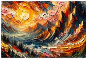 Obraz - Hory zalité slnkom (90x60 cm)
