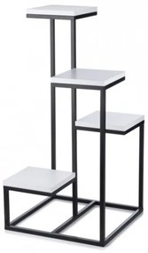 Stojan na kvety KASKADA 79x40 čierna/biela