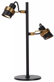 Lucide 34544/02/30 - Stolná lampa TUNDRAN 2xGU10/5W/230V čierna