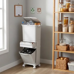 Odpadkový kôš NARDAN 42 l sivý