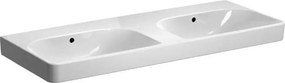 Geberit 500.224.01.1 - Závesné dvojité umývadlo Smyle Square 120x48 cm keramika/biela