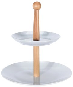 Porcelánový servírovací podnos Rebeca, 24x27 cm