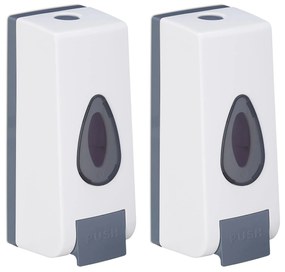 Sada 2 ks nástenných dávkovačov mydla Relaxdays – 350 ml (RD10049364)