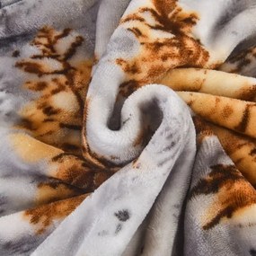 Jahu Deka z mikroplyšu – Zimný les 150×200 cm