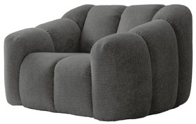 Sivé kreslo Shell – Miuform