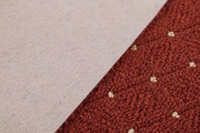 Condor Carpets, Metrážny koberec Udinese terra - neúčtujeme odrezky z role, na mieru, šíře 4m,na mieru, neúčtujeme odrezky, oranžová, filc, chodba / predsieň