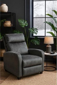 Relaxačné kreslo René rozkladacie šedé