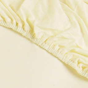 NEPRIEPUSTNÉ JERSEY PRESTIERADLO SG 019 180X200 CM CM KRÉMOVÁ