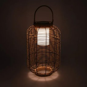 Solárny lampáš ratanový