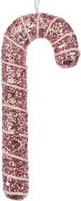 Christmas Ornament Candy Cane 7x2x17 Cm Pink Plastic - 7*2*17 cm