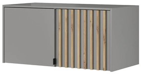 Nadstavec Na Skriňu Nelly 2d Sivá/Artisan