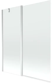 Mexen Flip vaňová zástena jednokrídlová 140 x 150 cm, Priehľadné, Chrómová - 894-140-101-01-00