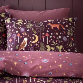 Fialové obliečky na jednolôžko 135x200 cm Enchanted Twilight – Catherine Lansfield