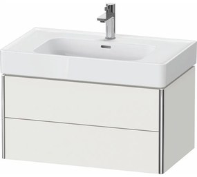 DURAVIT XSquare závesná skrinka pod umývadlo, 2 zásuvky, 784 x 470 x 397 mm, nordická biela matná lakovaná, XS4399039390000