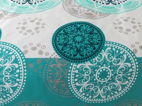 XPOSE® Francúzske bavlnené obliečky ALBÍNA - tyrkysové