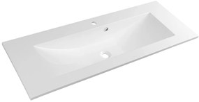 Sapho Sapho, YUKON umývadlo 120x45cm, liaty mramor, biela, YU121