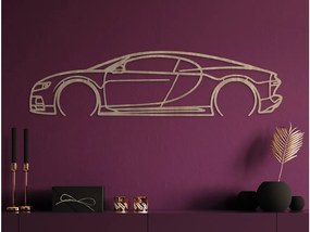 drevko Moderný obraz na stenu Bugatti Chiron Rozmer obrazu: 22 x 86 cm, Farba dekorácie: Čierna