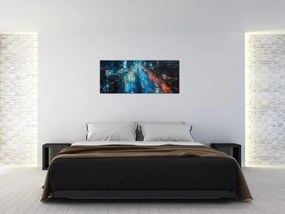 Obraz - Veľkomesto, olejomaľba (120x50 cm)