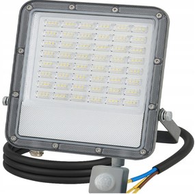 BERGE LED reflektor ODYN s pohybovým senzorom 100W - 9000lm - 4000K - IP66